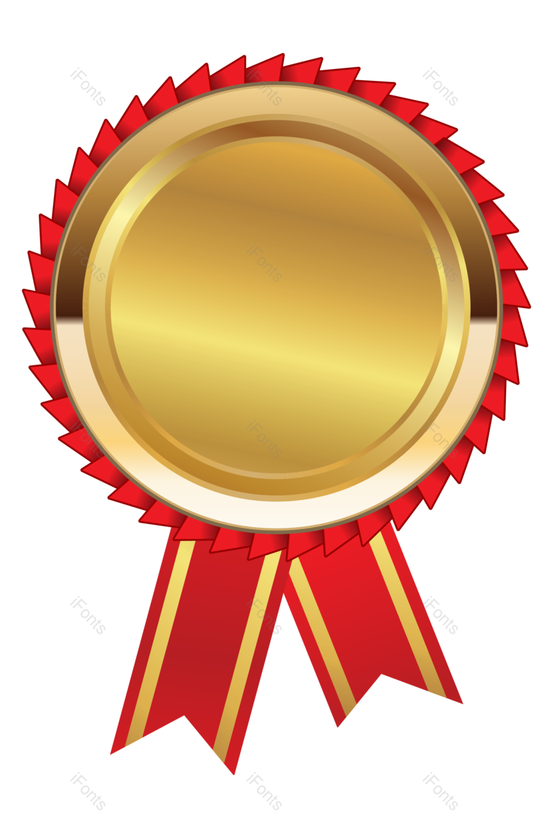 奖章图片,金色渐变元素,PNG,免抠素材